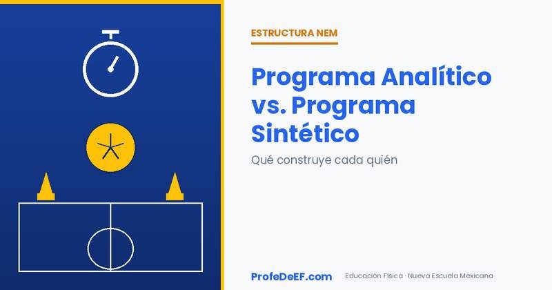 Programa Analítico vs. Programa Sintético en Educación Física: qué construye cada quién