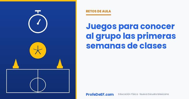 Juegos para conocer al grupo las primeras semanas de clases